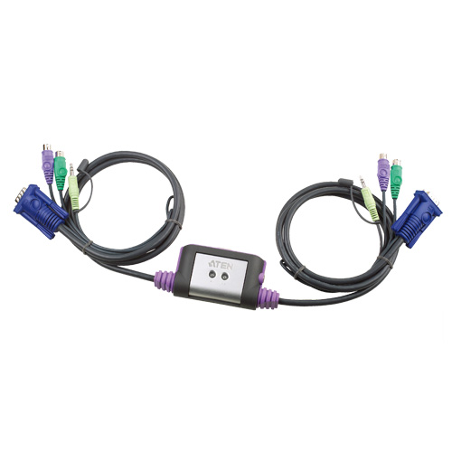 2포트 Hybrid KVM 스위치 CS62A