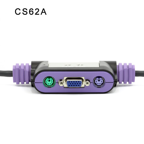 2포트 Hybrid KVM 스위치 CS62A