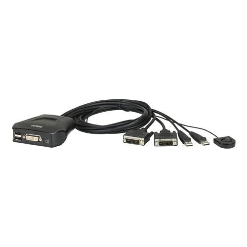 2포트 USB DVI KVM 스위치 CS22D