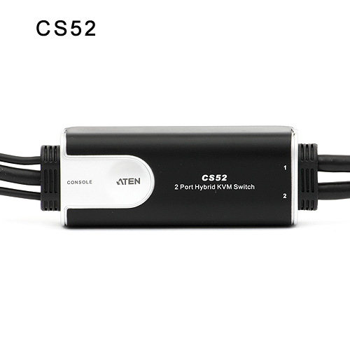 2포트 Hybrid KVM 스위치 CS52