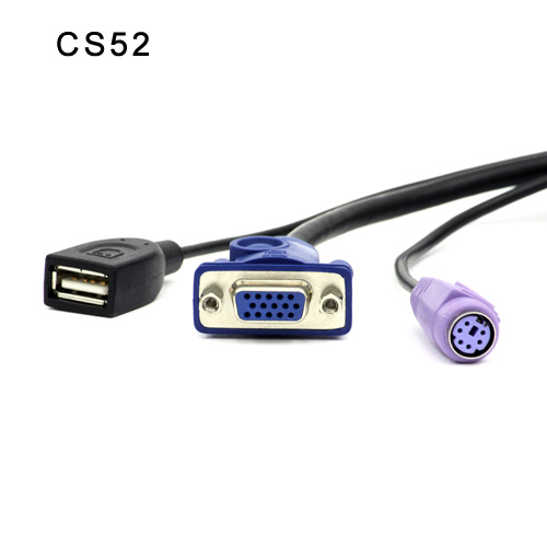 2포트 Hybrid KVM 스위치 CS52