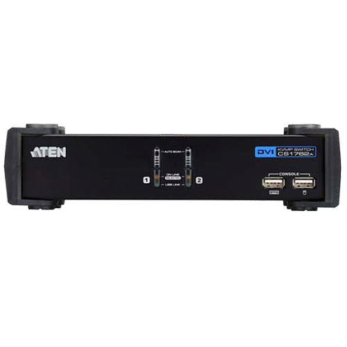 2포트 USB DVI KVMP 스위치 CS1762A