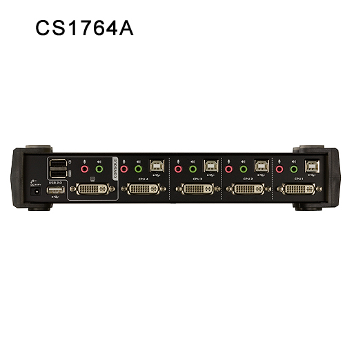 4포트 USB 2.0 DVI KVMP 스위치 CS1764A