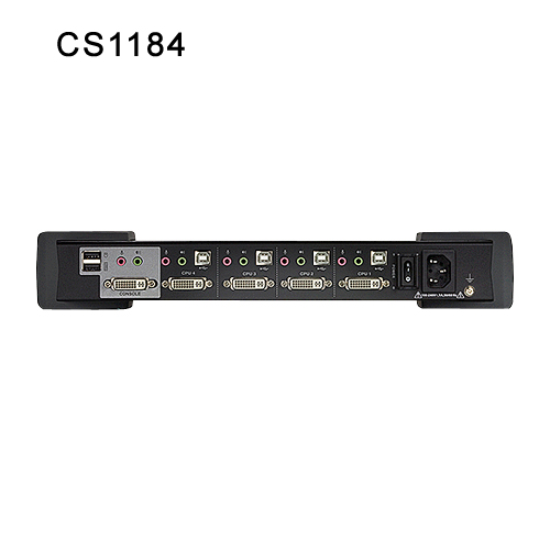 4포트 USB DVI 보안 KVM 스위치 CS1184