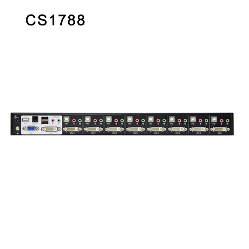 8포트 USB DVI 듀얼 링크 KVM 스위치 CS1788