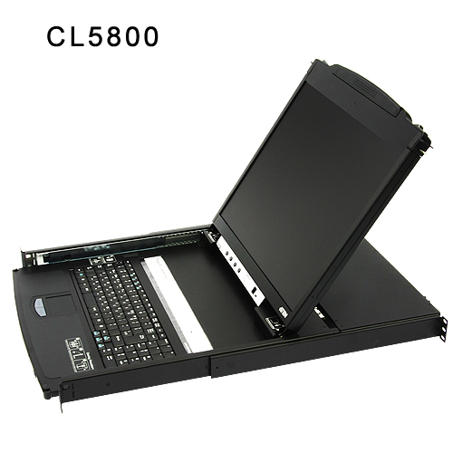 듀얼 레일 19” LCD PS/2-USB 콘솔 CL5800