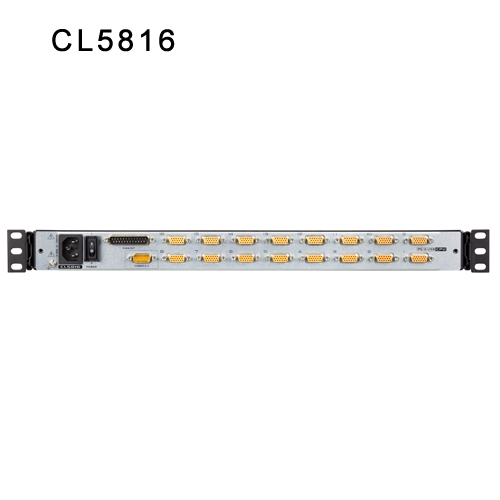 16포트 듀얼 레일 LCD KVM 스위치 CL5816