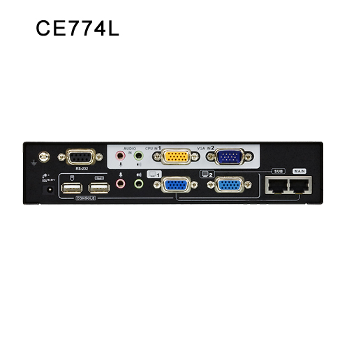 USB 듀얼 뷰 KVM 연장기 max 150m CE774