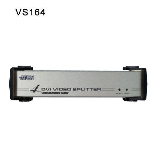 4포트 DVI 비디오 분배기 VS164