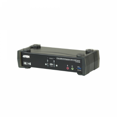 2포트 USB 3.0 4K DisplayPort MST KVMP™ 스위치 (케이블 포함) CS1922M