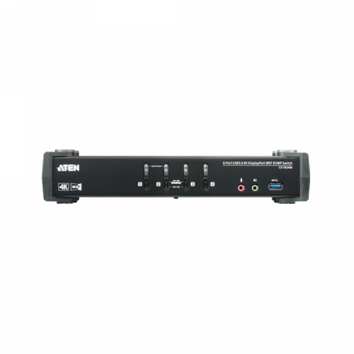 4포트 USB 3.0 4K DisplayPort MST KVMP™ 스위치 (케이블 포함) CS1924M  