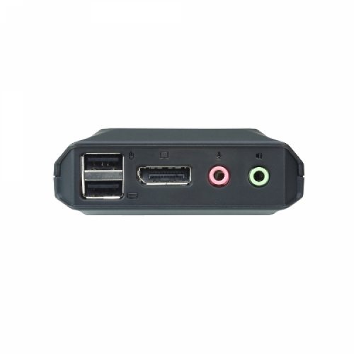 2포트 USB DisplayPort 케이블 KVM 스위치 + 원격 포트 선택기 CS22DP