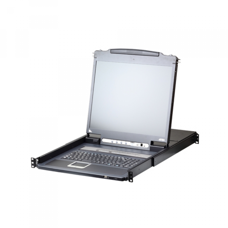 16-포트 PS/2-USB VGA LCD KVM OverIP 스위치 19인치 with 데이지 체인 포트 및 USB 주변 기기 지원