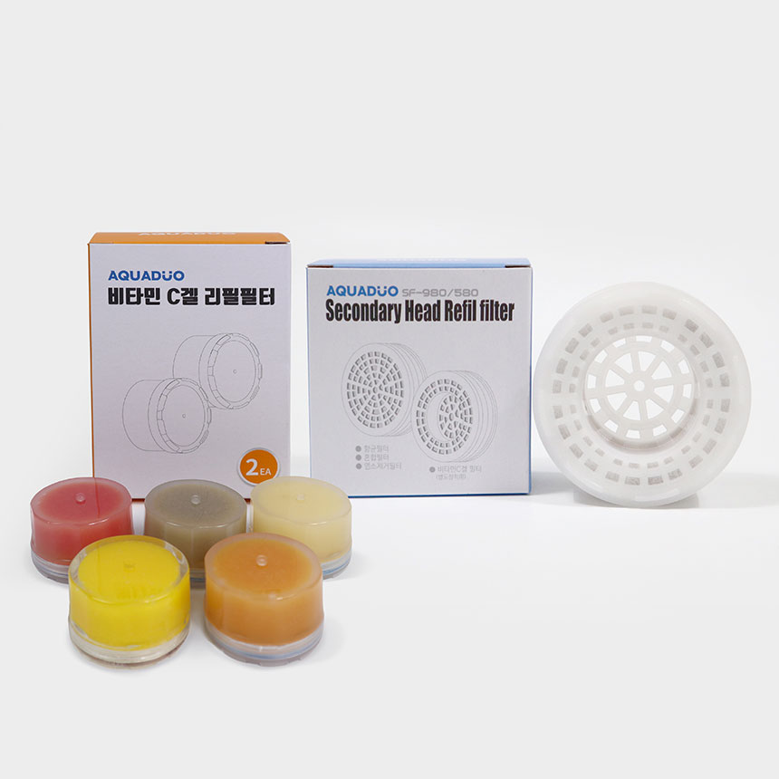 아쿠어듀오 블라썸 2차 헤드드필터(혼합)
