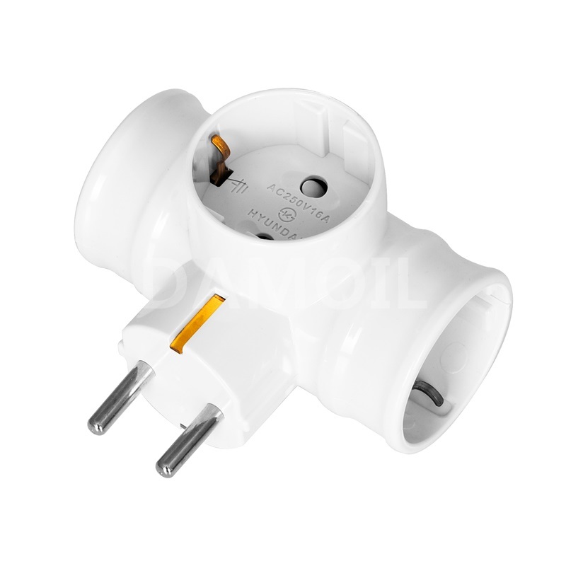 D-HET-2 T형 3구 멀티탭