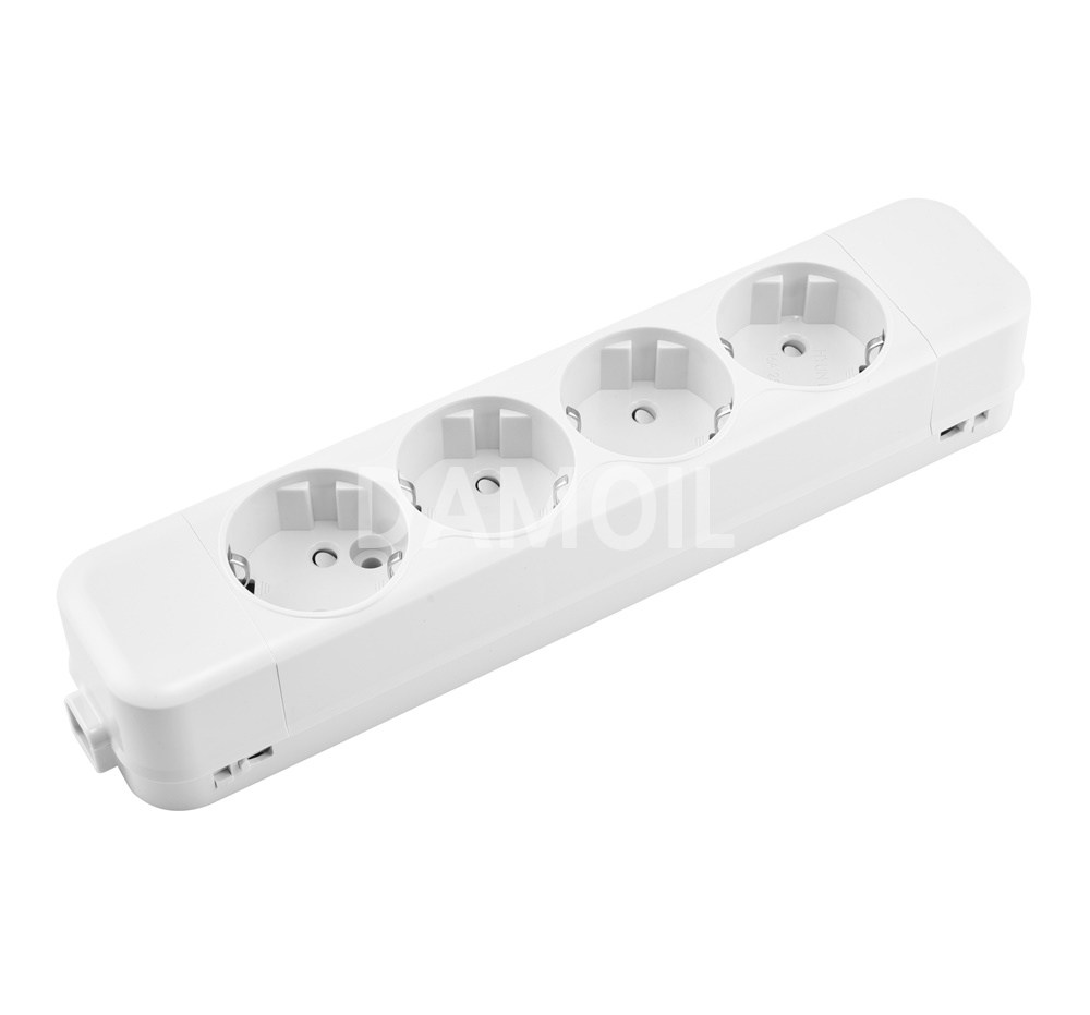 D-HOEC-4 접지 노출 4구 콘센트