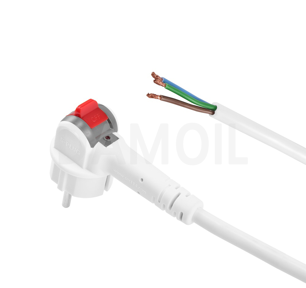 D-HD15W-SPC2 스위치플러그 파워코드 2M 화이트(1.5SQ)