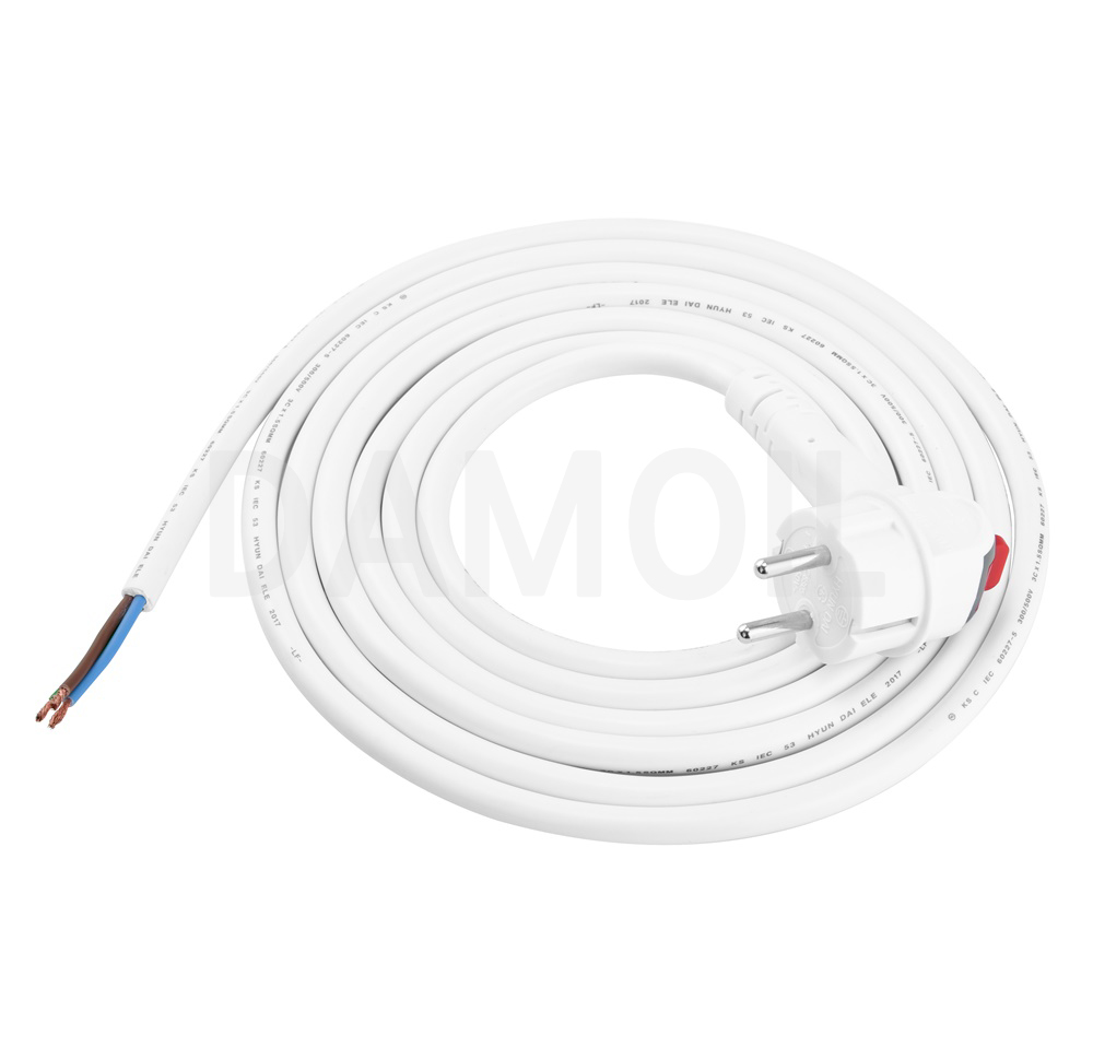 D-HD15W-SPC3 스위치플러그 파워코드 3M 화이트(1.5SQ)