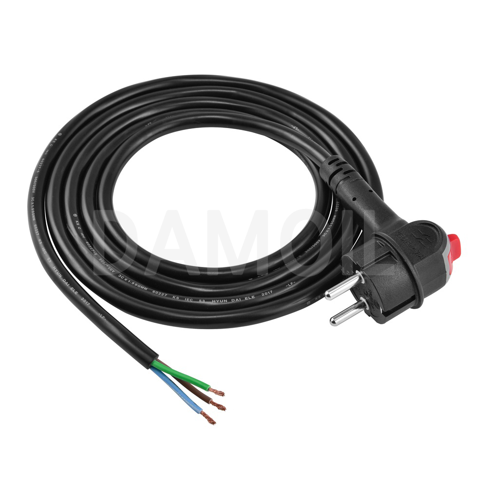 D-HD15B-SPC5 스위치플러그 파워코드 5M 블랙(1.5SQ)