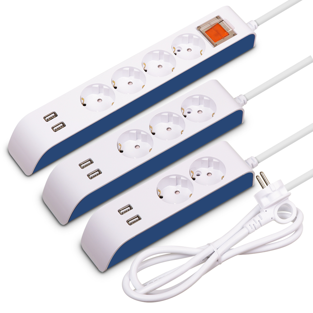 접지 멀티탭 4구 1.5M USB멀티탭 2구 국산 현대하이탭