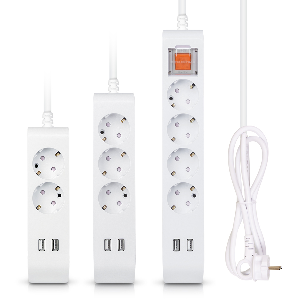 접지 멀티탭 4구 1.5M USB멀티탭 2구 국산 현대하이탭