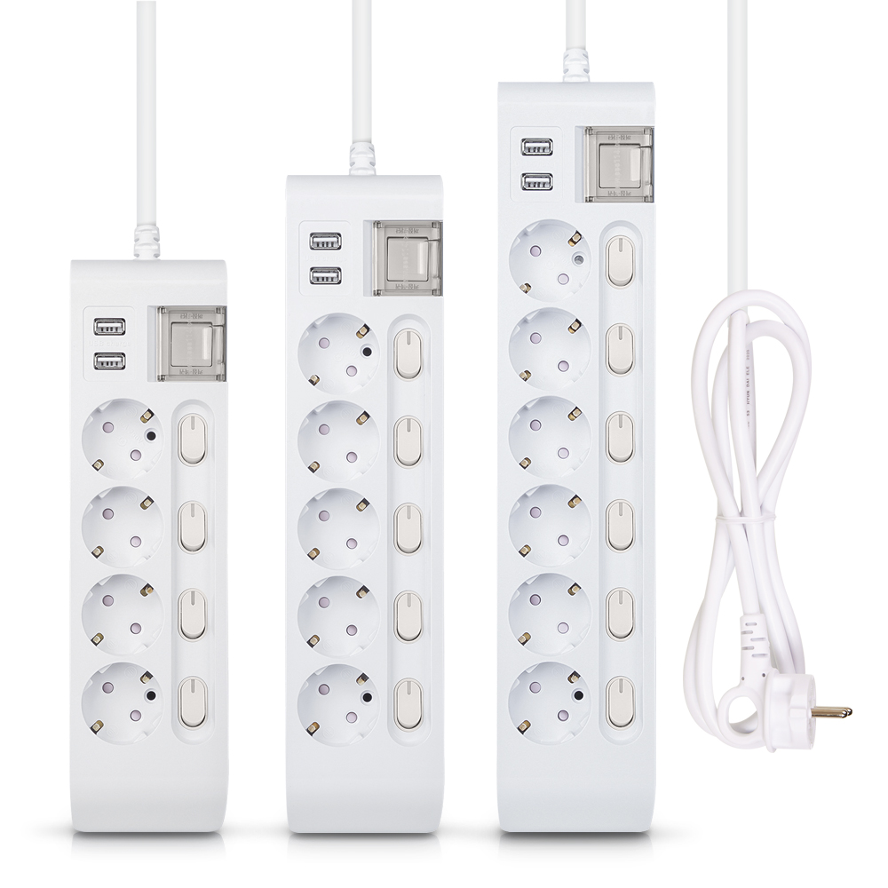 개별 멀티탭 4구 3M USB멀티탭 2구 국산 현대 하이탭