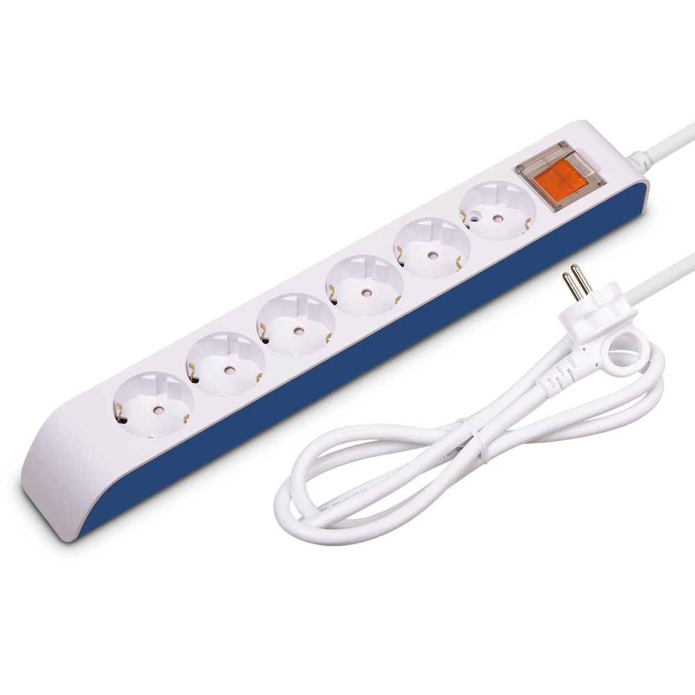 접지 멀티탭 6구 5M 16A 국산 멀티콘센트 현대 하이탭