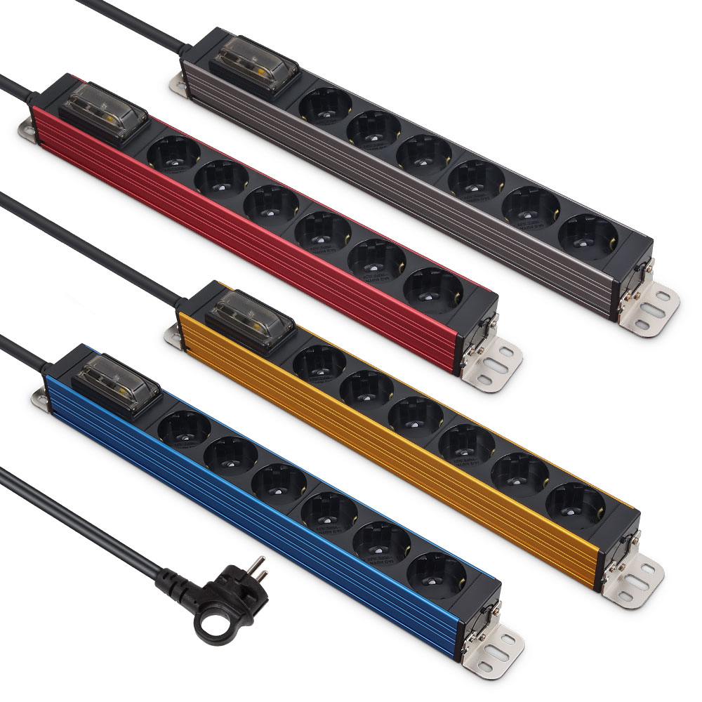 HDSVAL-GN615B 서버탭 6구 1.5M 20A 누전차단 스페이스 블루