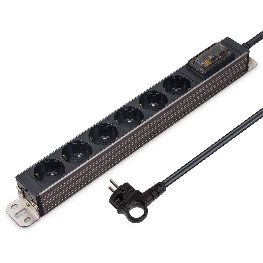 HDSVAL-GN615T 서버탭 6구 1.5M 20A 누전차단 티타늄그레이