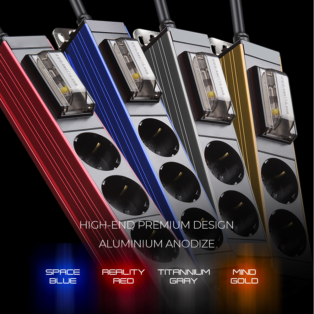 고용량 멀티탭 2구 3M 알루미늄 서버탭 블루 HDSVAL-GN23B