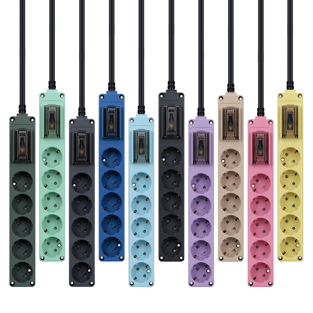 고용량 멀티탭 5구 1.5M 누전차단 고전력 컬러멀티탭 베이지