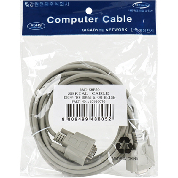 NETmate NMC-SMF50 9핀 연장 M/F 케이블 5m