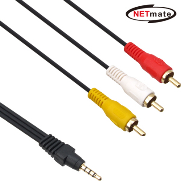 NETmate NMA-SR350 ST->RCA 3선 케이블 5m