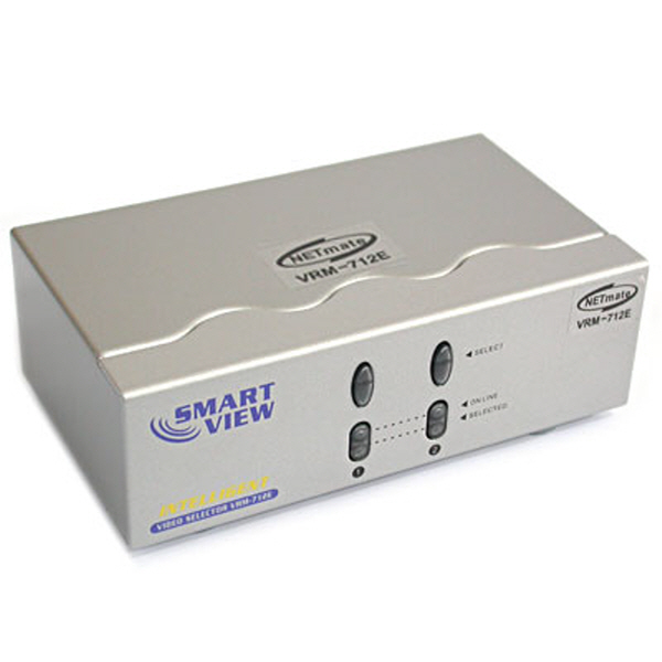 NETmate VRM-712E 고해상도 2:1 모니터 수동선택기