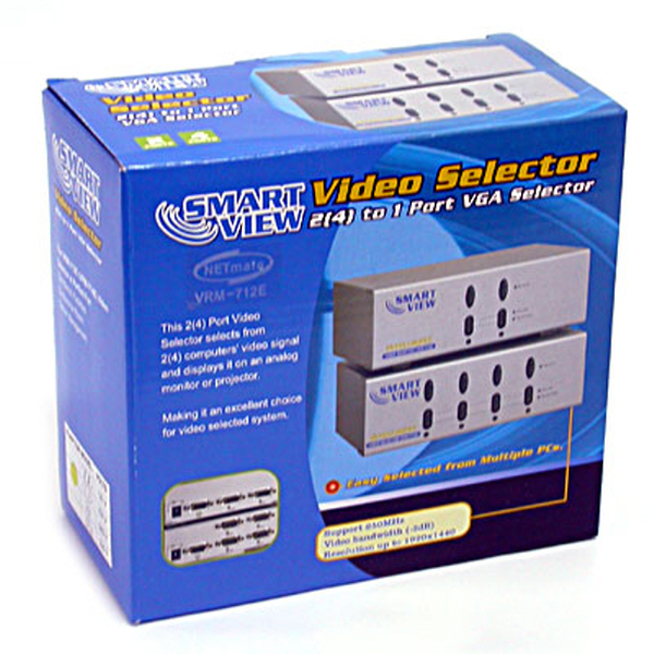 NETmate VRM-712E 고해상도 2:1 모니터 수동선택기
