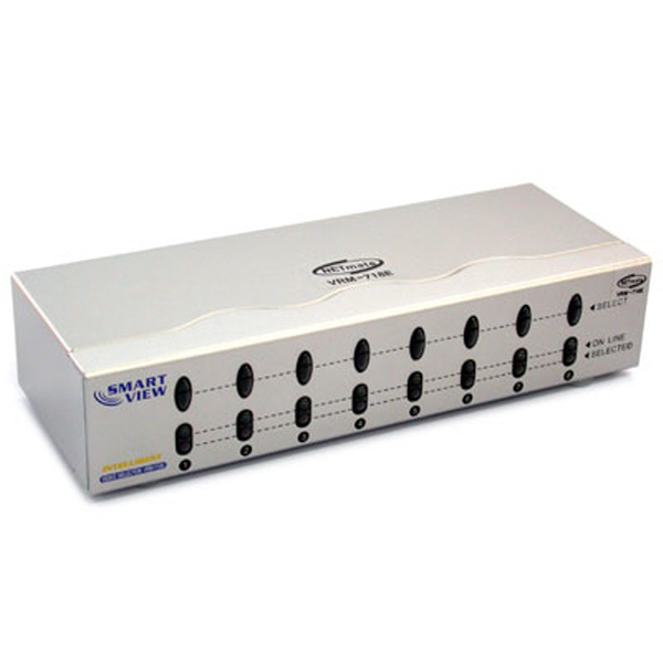 NETmate VRM-718E 고해상도 8:1 모니터 수동선택기