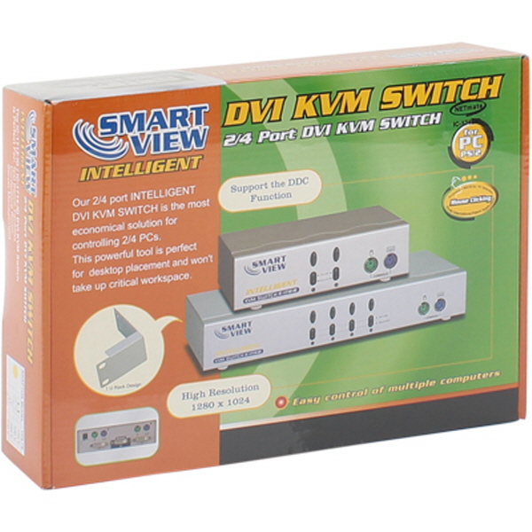 NETmate IC-1712-ID DVI KVM 2:1 스위치(PS/2)