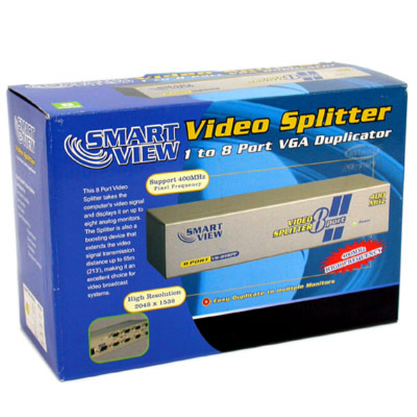 NETmate VS-818PF 초고해상도 1:8 모니터 분배기