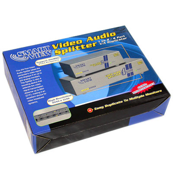 NETmate VAS-814PF 초고해상도 1:4 모니터 분배기(오디오기능포함)