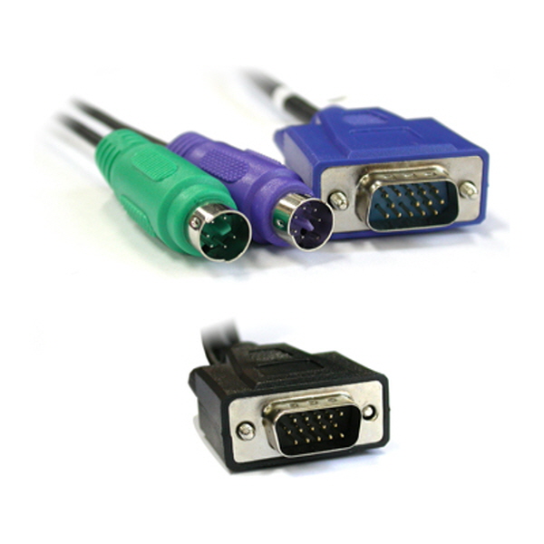 NETmate 3L-12100C KVM 3-in-1 케이블 10m (RGB)