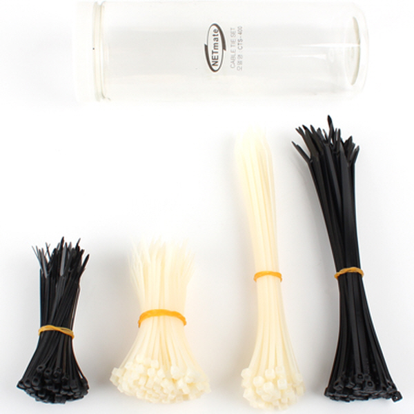 NETmate CTS-400 케이블 타이 밸류팩 (혼합 4종)