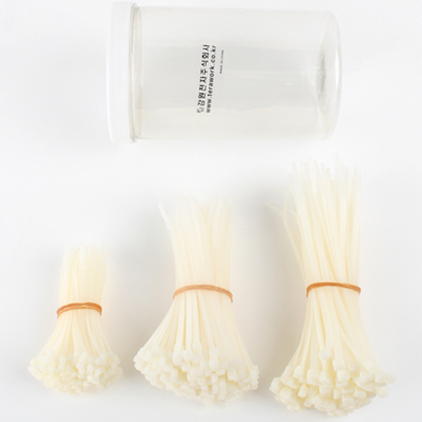 NETmate CTM-500 케이블 타이 밸류팩 (화이트 3종)