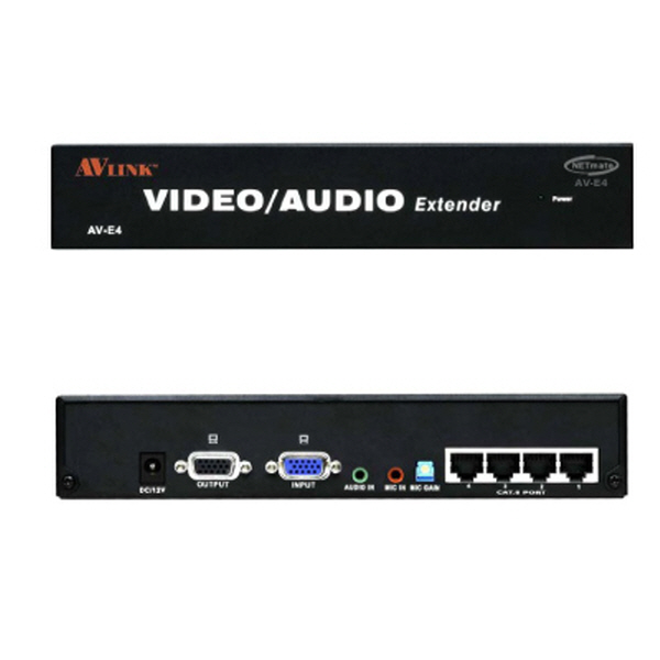 NETmate AV-E4 1:5 VGA/AUDIO 리피터