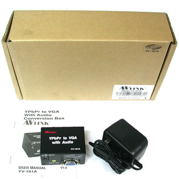 NETmate YV-101A 컴포넌트 to RGB 변환 컨버터