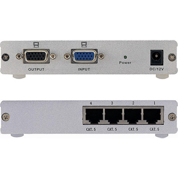 NETmate VGA-E4 VGA 1:5 리피터(로컬)(300m)