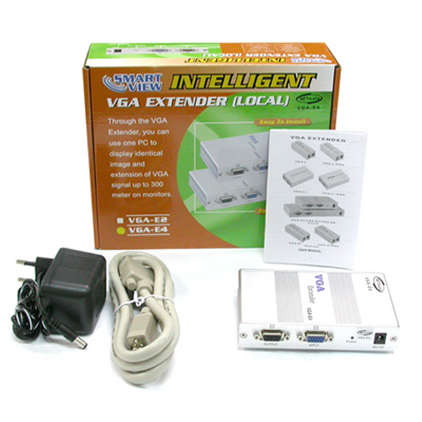 NETmate VGA-E4 VGA 1:5 리피터(로컬)(300m)