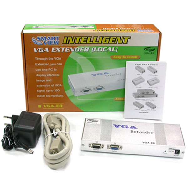 NETmate VGA-E8 1:9 VGA 리피터(300m)