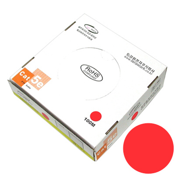 NETmate NMC-FTP02 FTP 케이블 CAT.5e Red(단선 100m)