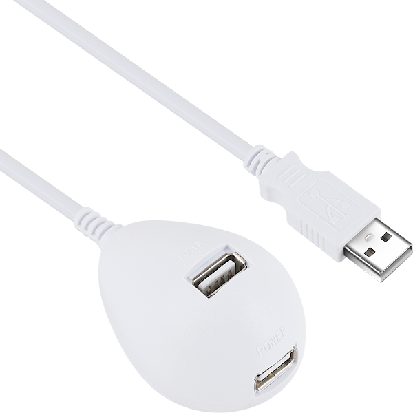 NETmate NMC-US210W USB2.0 연장 스탠드 케이블(화이트) 1m