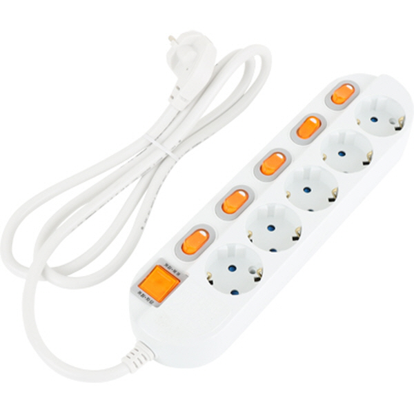 SAFE 멀티탭 NM-530SFS 5구 개별 접지 3m